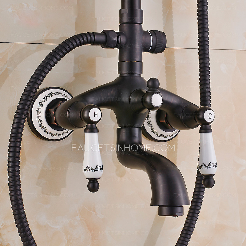 Quality Brass Ceramic Oil Rubbed Bronze Shower Faucets System