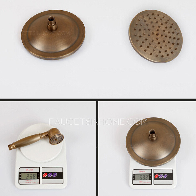 Custom Antique Bronze Two Handle Exposed Shower Faucets System