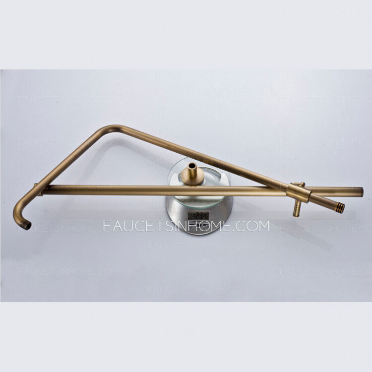 Classical Antique Brass Outdoor Shower Head And Faucets