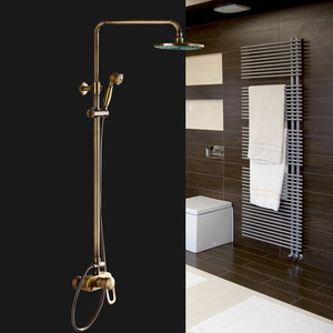 Classical Antique Brass Outdoor Shower Head And Faucets