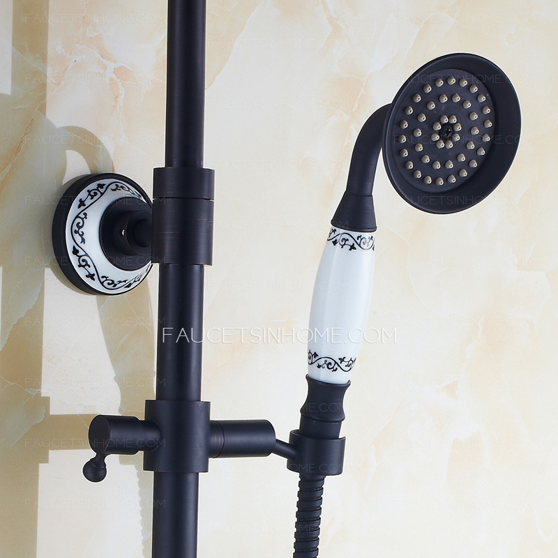 Best Oil Rubbed Bronze Ceramic Double Shower Faucet System