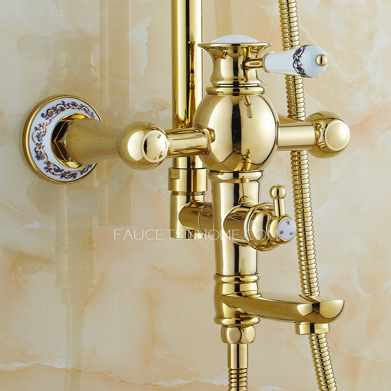 Top Rated Brass Elevating Ceramic Shower Faucet System