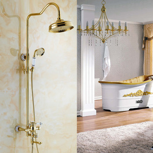 Top Rated Brass Elevating Ceramic Shower Faucet System