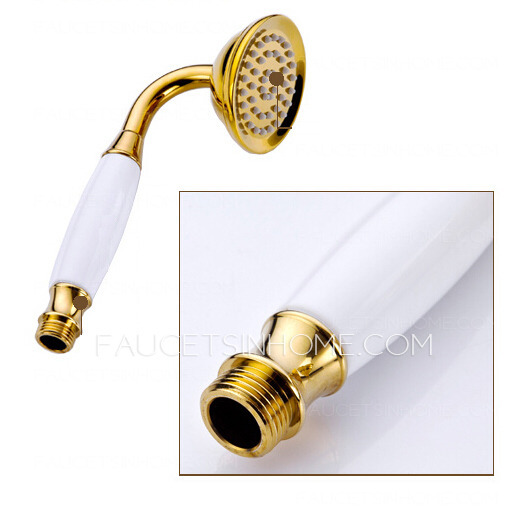 Luxury Polished Brass Vintage Handle Shower Faucet System
