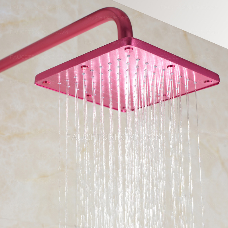 Fashionable Hot Pink Elevating Outdoor Rain Shower Faucet