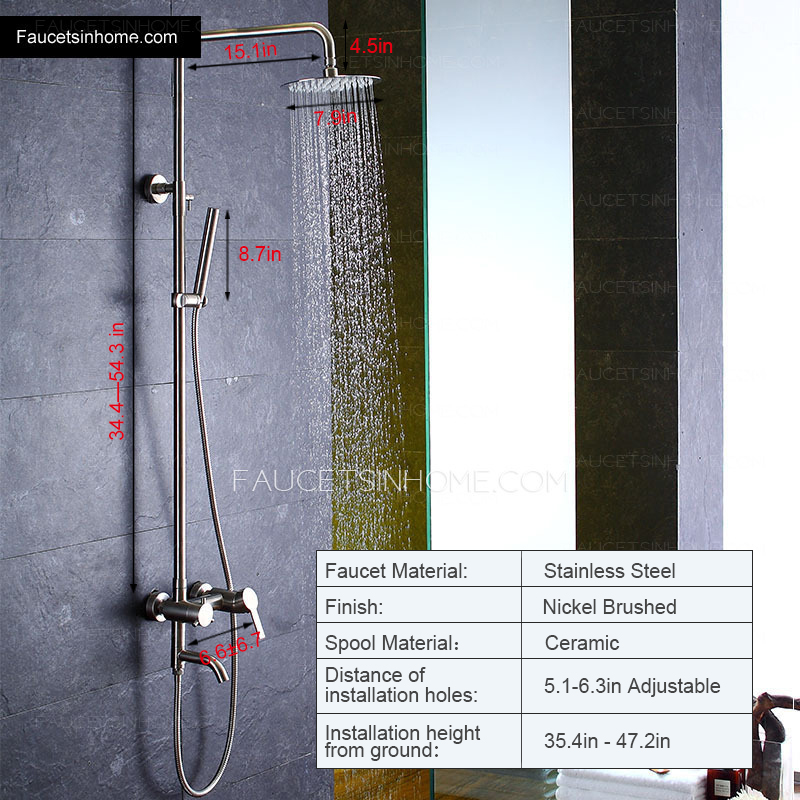 Designer Stainless Steel Outdoor Shower Heads And Faucets