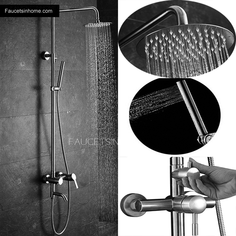 Designer Stainless Steel Outdoor Shower Heads And Faucets