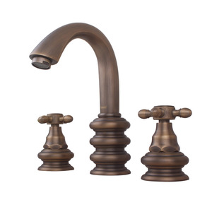 Top Rated Antique Bronze Three Hole Wide Spread Bathroom Faucets