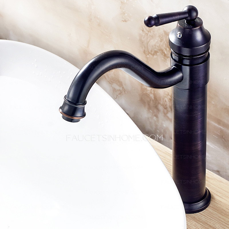 Classical Oil Rubbed Bronze Vessel Mount Bathroom Faucets
