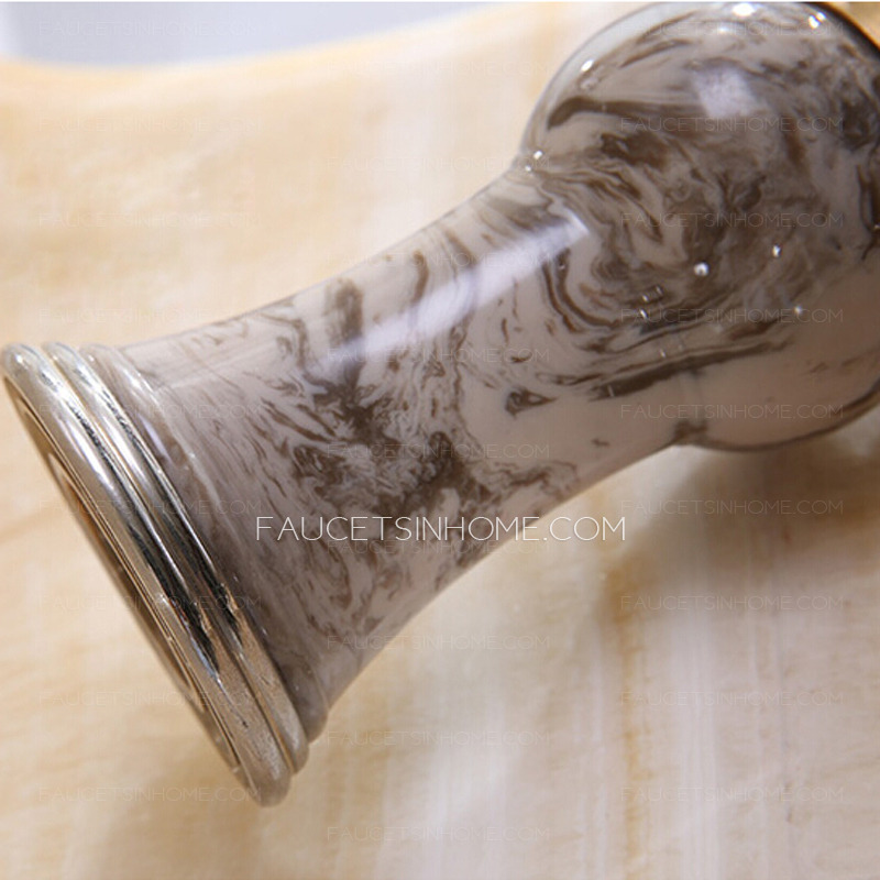 New Arrival Brass Jade Bathroom Facuet Sinlge Hole Single Handle