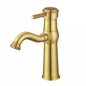 Rotatable Antique Brass Single Hole Bathroom Faucet
