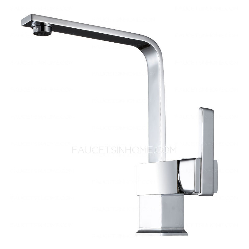 Seven Shaped Brass Single Hole Sink Faucet For Kitchen