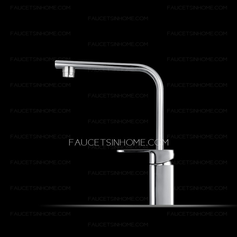 Modern Square Shaped Single Handle Kitchen Faucets