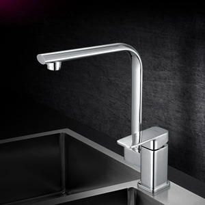 Modern Square Shaped Single Handle Kitchen Faucets