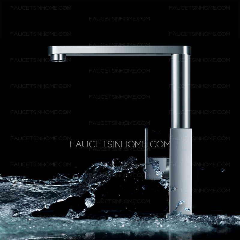 Rotatable Square Shaped Kitchen Faucets