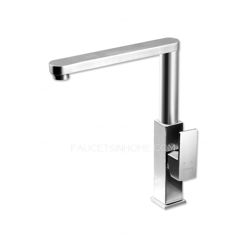 Designer Stainless Steel Rotatable Square Shaped Kitchen Faucets