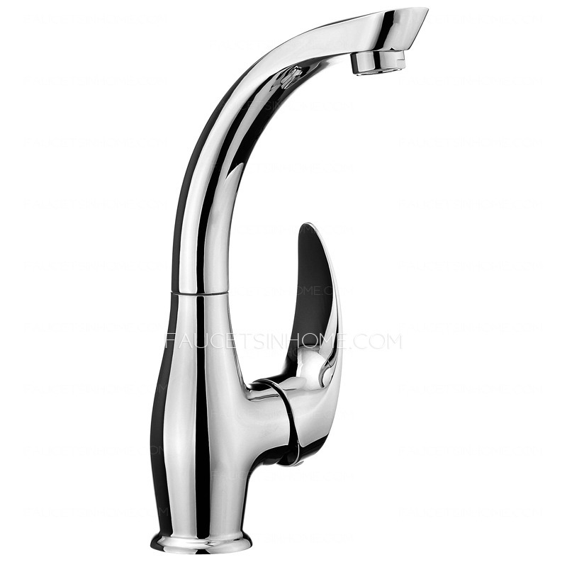 Discount 360 Rotatable Copper Alloy Kitchen Faucets One Hole