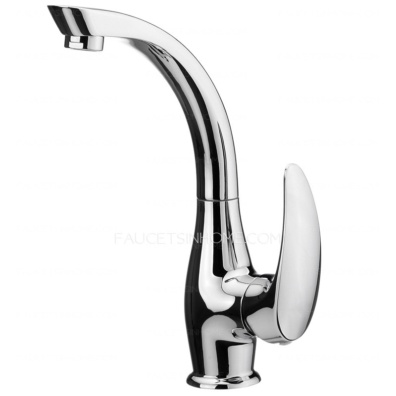 Discount 360 Rotatable Copper Alloy Kitchen Faucets One Hole