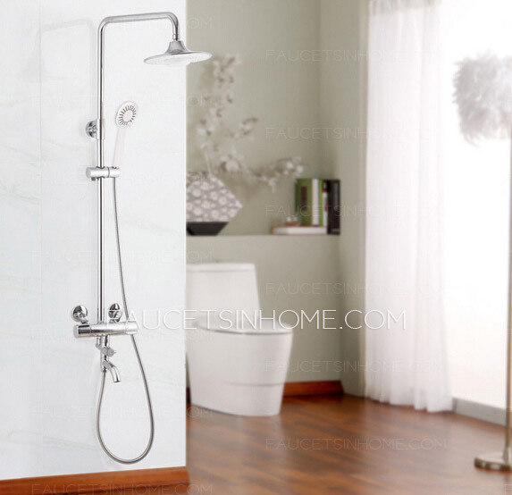 Classical Brass Thermostatic Music Shower Faucet System