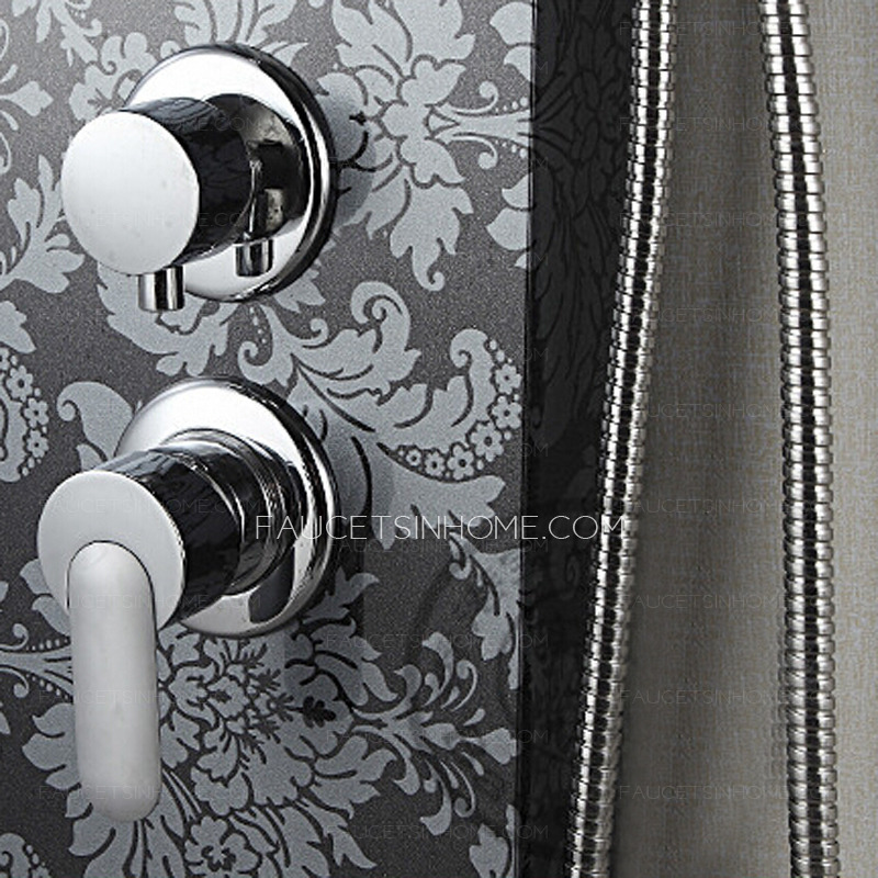 High End Stainless Steel Black Shower Faucet Screen