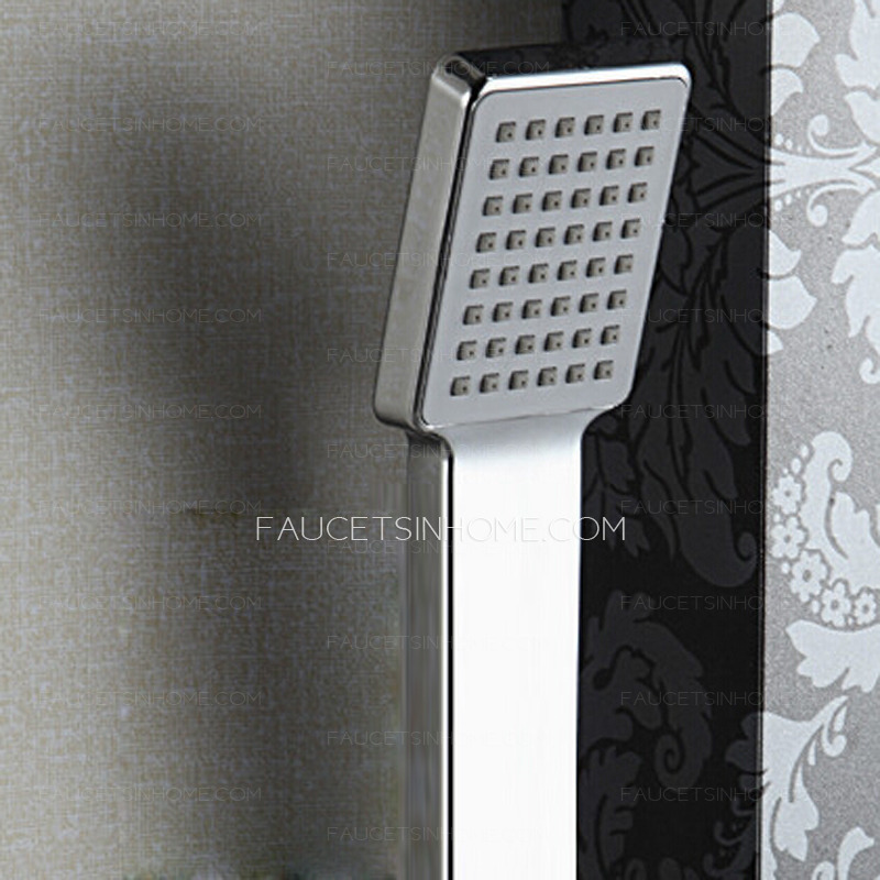 High End Stainless Steel Black Shower Faucet Screen