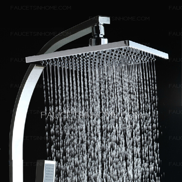 Best Square Shaped Brass Bathroom Shower Faucets System