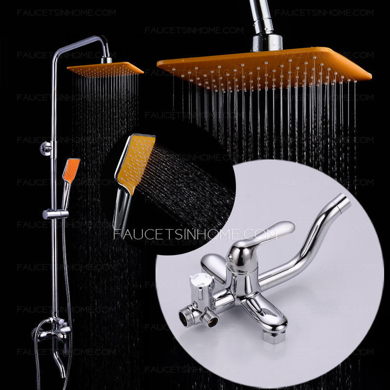 Affordable Brass Square Shaped Shower Faucets System