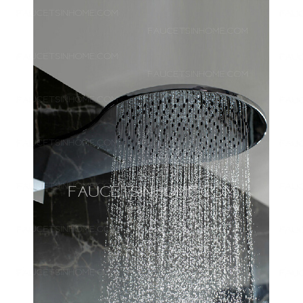 High End Concealed Wall Mounted Brass Rain Shower Faucets System