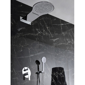 High End Concealed Wall Mounted Brass Rain Shower Faucets System