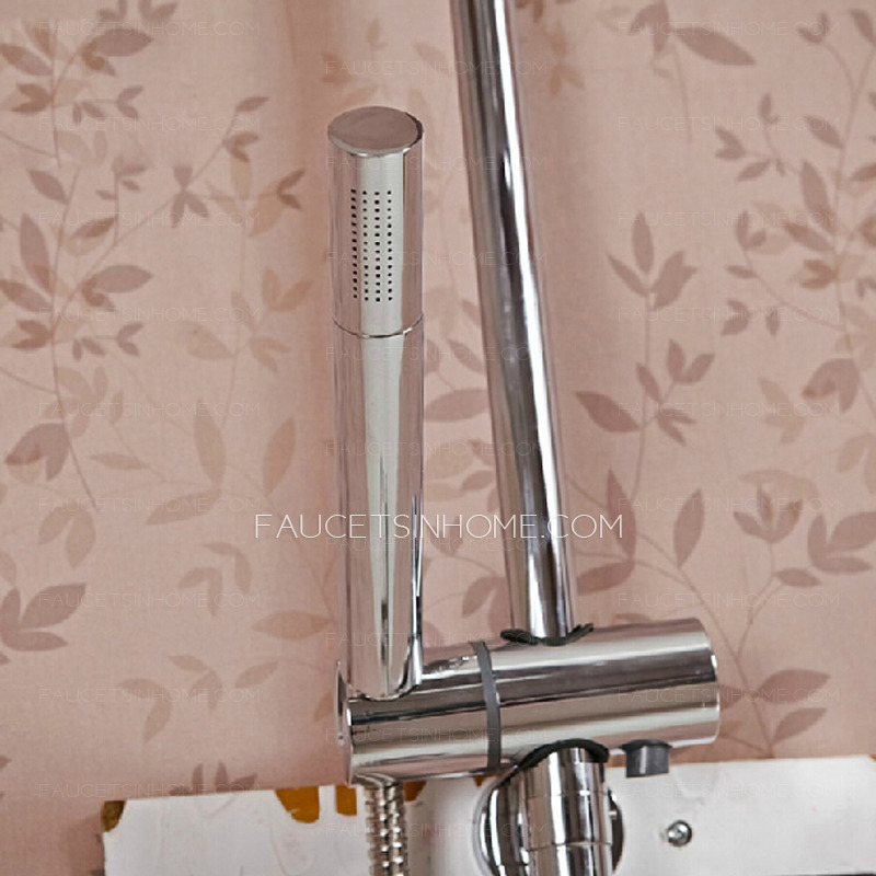 Modern Rotatable Elevating Wall Mount Shower Faucets System