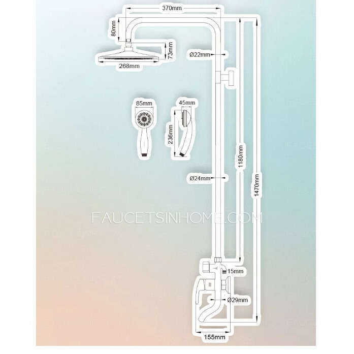 New Arrival Brass Pressurization Outdoor Shower Faucets System