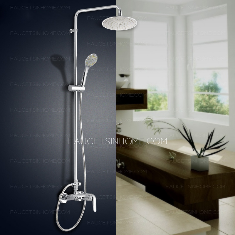 Contemporary Brass Exposed Hand Shower Faucets System