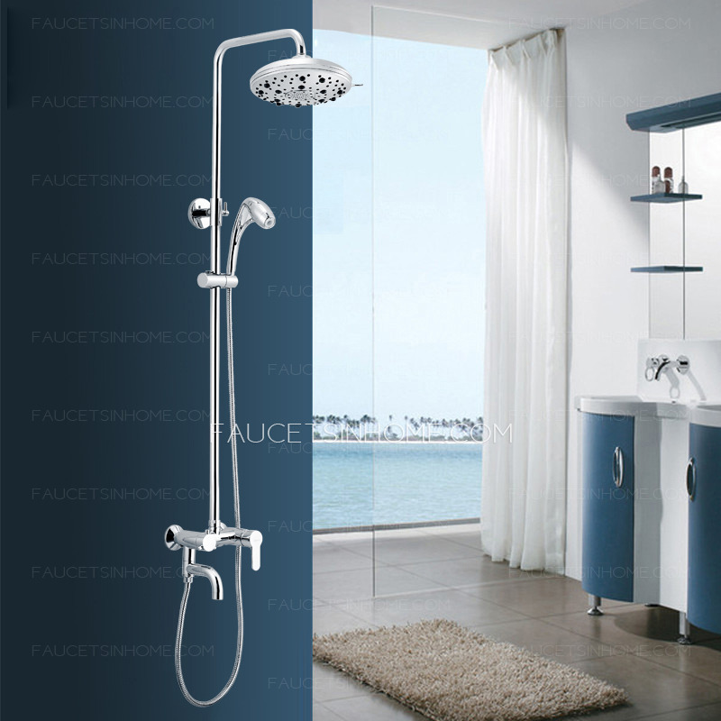 Modern Brass Oxygen Exposed Bathroom Shower Faucets