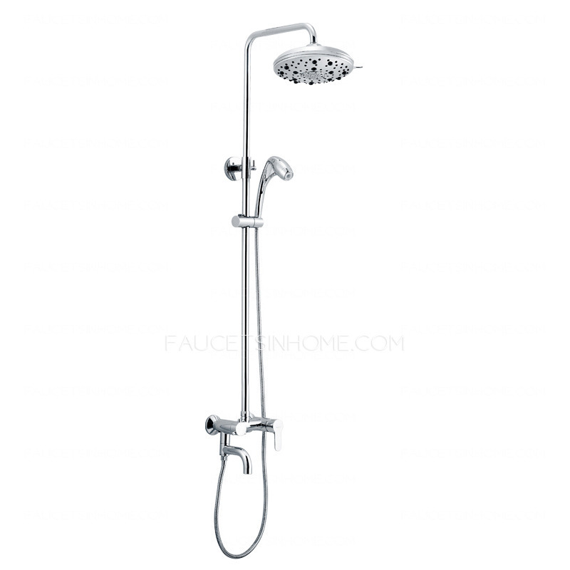 Modern Brass Oxygen Exposed Bathroom Shower Faucets