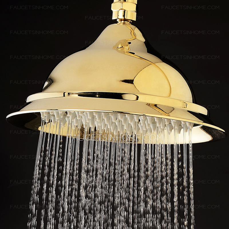 Unique Polished Brass Outdoor Shower Heads And Faucets