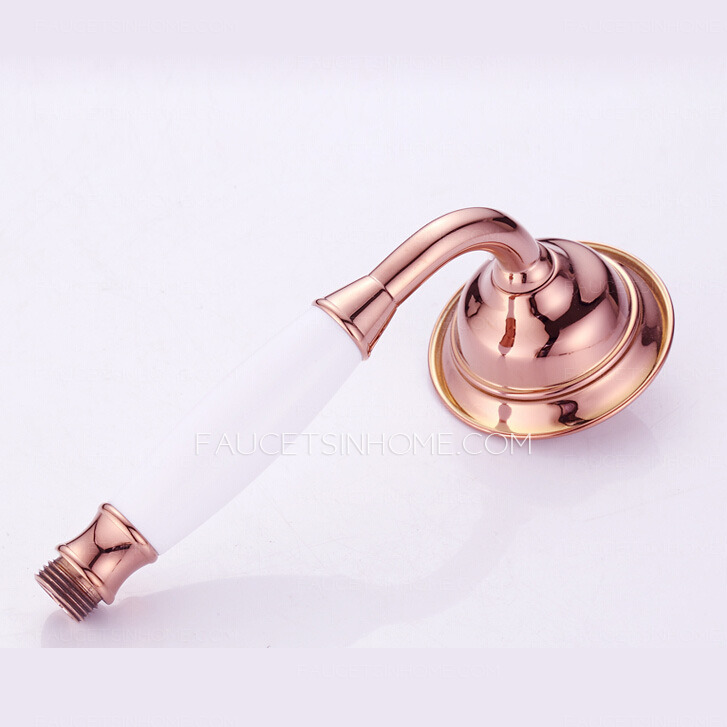 Classical Brass Rose Gold Top Bathroom Shower Faucets System