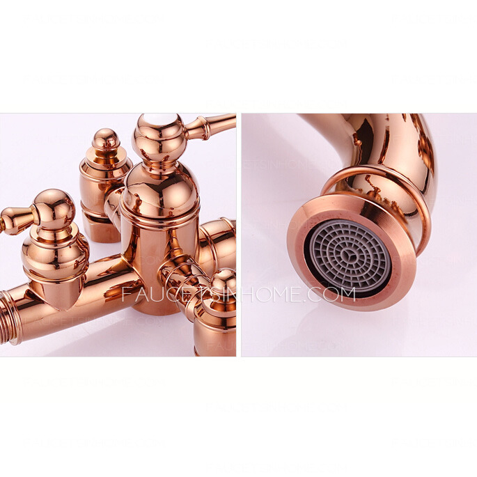 Best Rose Gold Brass Bathroom Outdoor Shower Faucets