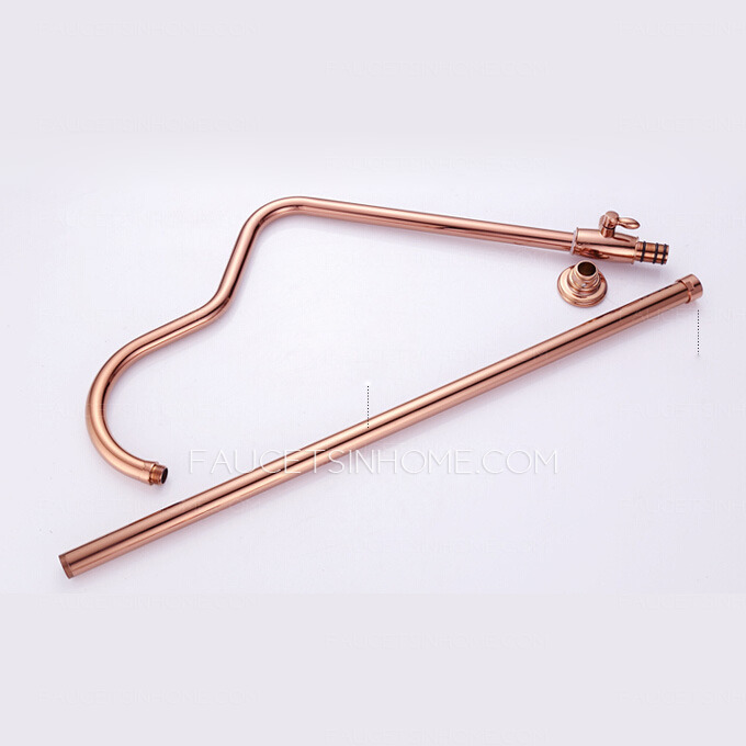 Best Rose Gold Brass Bathroom Outdoor Shower Faucets