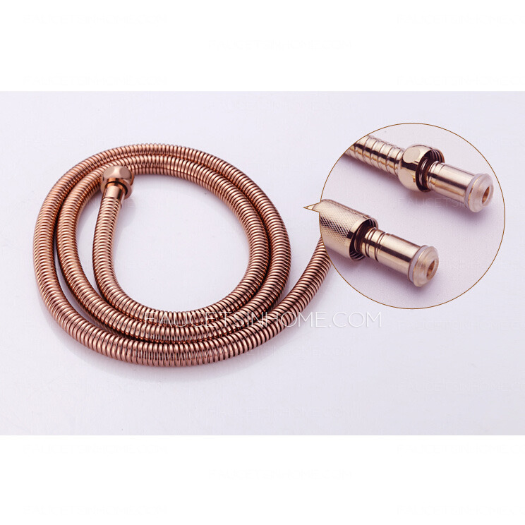 Vintage Outdoor Rose Gold 2 Handle Bathroom Shower Faucets