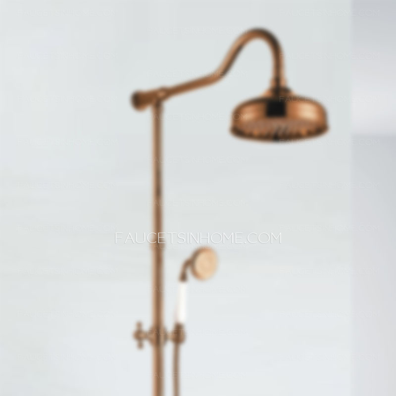Professional Brass Rose Gold Outdoor Bathroom Shower Faucets