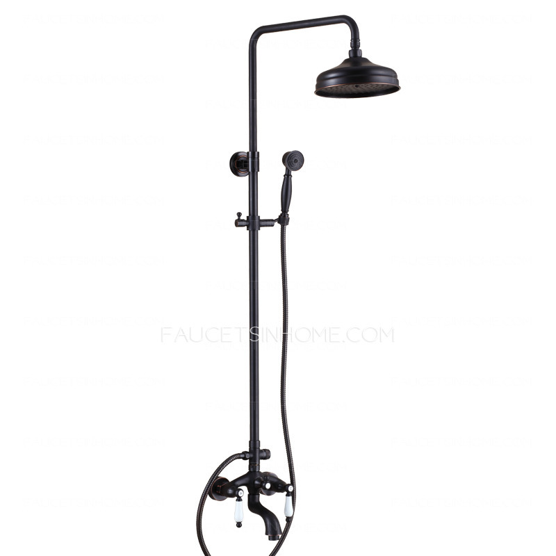 Antique Black Oil Rubbed Bronze Outdoor Bathroom Shower Faucets