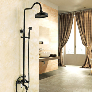 Designer Oil Rubbed Bronze Ceramic Bathroom Shower Faucets