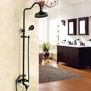 Designer Oil Rubbed Bronze Black Bathroom Shower Faucets