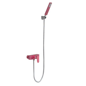 Contemporary Pink Painting Single Handle Hand Held Shower Faucets