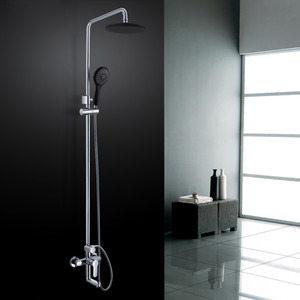 Good Exposed Brass Black Shower Faucet With Hand Shower