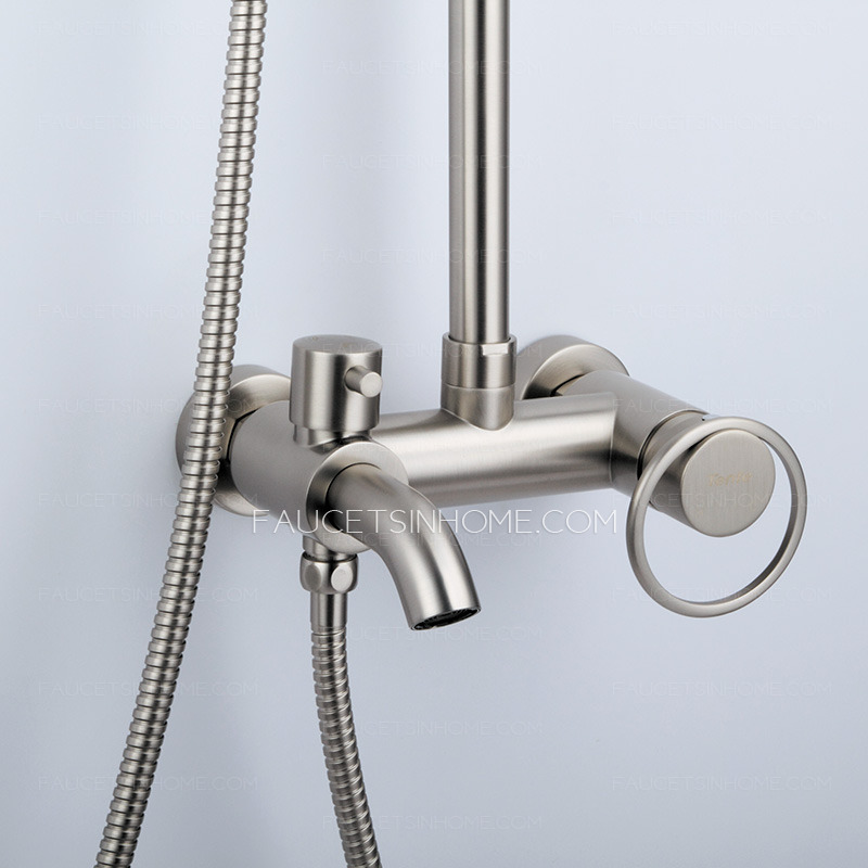 Modern Brass Brushed Nickel Outside Shower Heads And Faucets