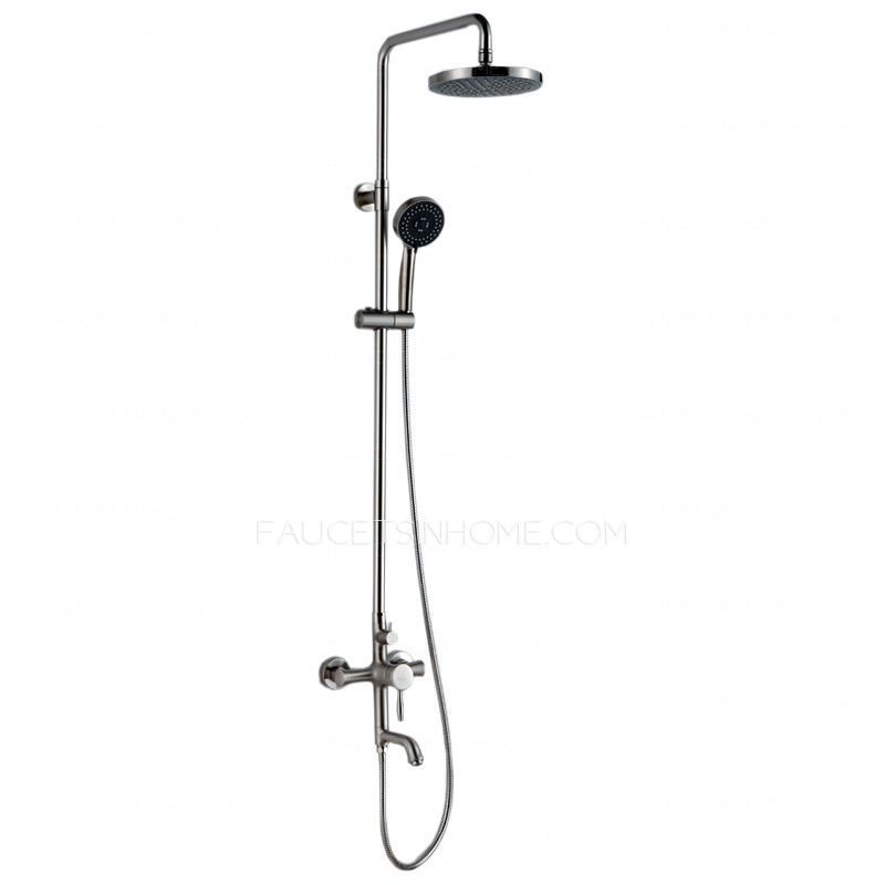 Classical Brass Nickel Brushed Bathroom Shower Faucets