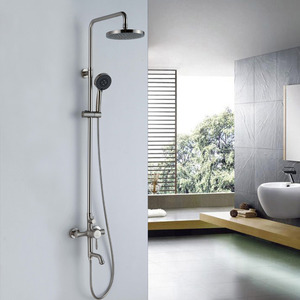 Classical Brass Nickel Brushed Bathroom Shower Faucets