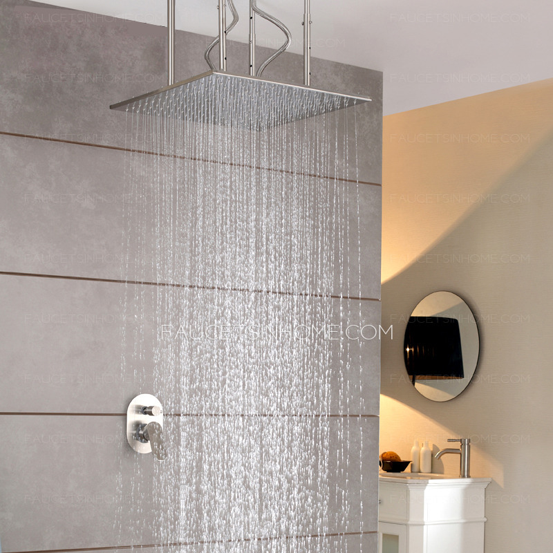 Designer Square Shaped Hanging Bathroom Top Shower Faucets