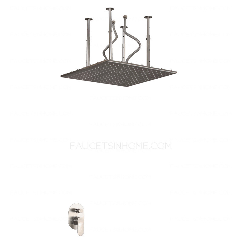 Designer Square Shaped Hanging Bathroom Top Shower Faucets